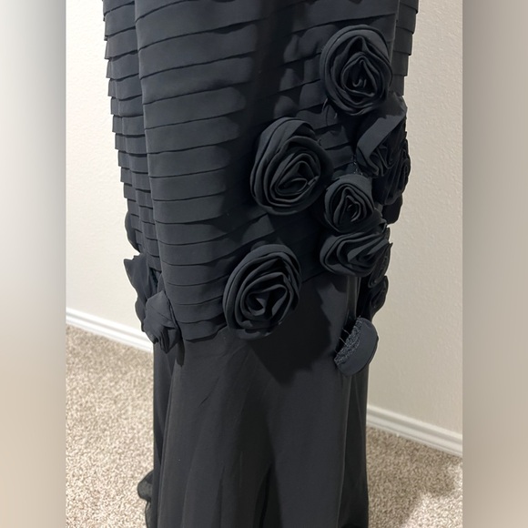 Tally Taylor Black One Shoulder Evening Cocktail Dress - Picture 5 of 7